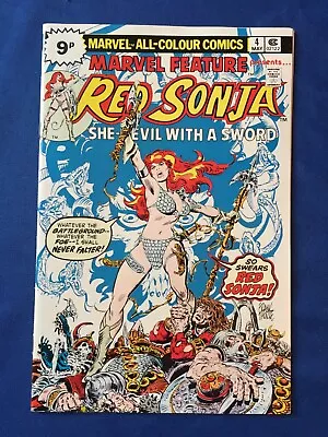 Buy Marvel Feature #4 VFN+ (8.5) MARVEL ( Vol 2 1975) Classic Red Sonja Cover (C) • 15£