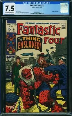 Buy FANTASTIC FOUR  # 91  Awesome Cover! CGC 7.5 Grade!  4048839004 • 63.93£