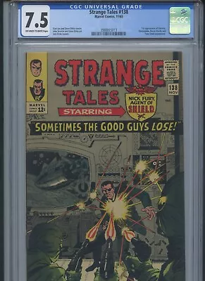 Buy Strange Tales Vol 1 #138 1965 CGC 7.5 (1st App Of Eternity) • 110.39£