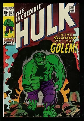 Buy Marvel Comics Incredible Hulk VFN- 7.0 Golem 1970 Avengers  • 31.99£