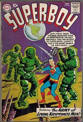 Buy Superboy 86   4th Legion Of Super-Heroes Appearance!  1961 VG  DC Comic • 80.31£