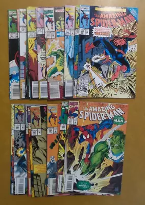 Buy Amazing Spider-Man Lot Of 19 Issues #364-395 367 368 369 370 371 372 372 374 376 • 26.21£