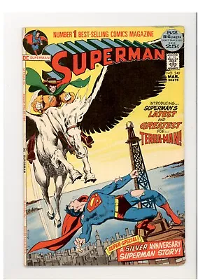 Buy Superman 249 F/VF Terra-Man Appearance 1972 • 10.07£