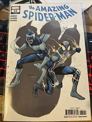 Buy Amazing Spider-Man #62 (LGY 863) Regular Gleason Cover Marvel Comics 2021 NM • 3.90£