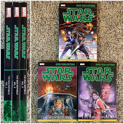 Buy Star Wars New Republic Epic TPB Set Vol 1 2 3 Mara Jade X-Wing Rogue Squadron 35 • 79.05£