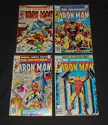 Buy Invincible Iron Man 91,96,99 & 100 Marvel Comics (1970s) Job Lot Bundle • 23.99£