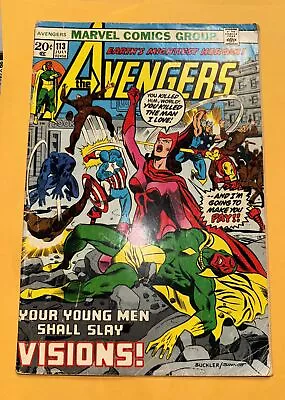 Buy Avengers #113 (Marvel 1973) 2nd Appear Mantis Scarlet Witch Vision Black Panther • 10.33£