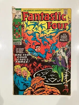 Buy Fantastic Four 110 Poor Condition 1971 • 8.50£