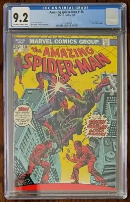 Buy AMAZING SPIDER-MAN #136 CGC 9.2 1st Harry Osborn New Green Goblin • 167.10£