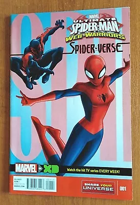 Buy Ultimate Spiderman Spider-Verse Web-Warriors #1 - Marvel Comics 1st Print 2016 • 8.95£