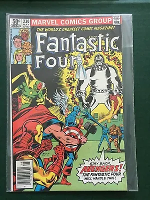 Buy FANTASTIC FOUR 230 (Avengers, Captain America, Iron Man, Thor, Ebon Seeker) 1981 • 7.11£