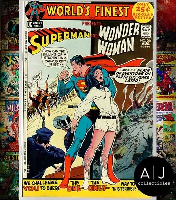 Buy World's Finest #204 DC Comics 1971 Neal Adams Cover - Diana Prince - VF- 7.5 • 19.94£