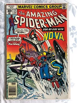 Buy Amazing Spider-Man 171 (1977) Nova And Photon App, Cents [6.0] • 14.99£