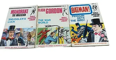 Buy World Adventure Library -Batman No 4-Flash Gordon No 3 And Mandrake No 2 • 55£