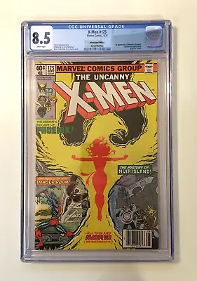 Buy Uncanny X-Men Comic #125 [Newsstand] White Pages CGC 8.5 VF+ - 1st Kitty Pryde • 143.40£