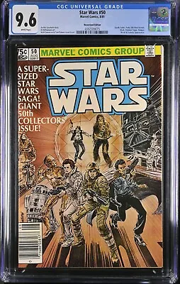 Buy Star Wars #50 1981 CGC 9.6 NEWSSTAND Darth Vader, Yoda, Obi-Wan Kenobi, Klysk • 155.79£