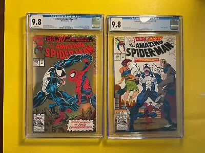 Buy Amazing Spider-Man #375 And #374 CGC 9.8 Foil 1st Anne Weying Marvel 1993. • 160.85£