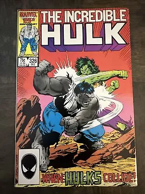 Buy Incredible Hulk #326  1986 When Hulks Collide! Marvel Comics Rare • 7.61£