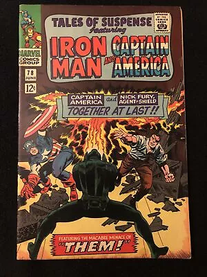 Buy Tales Of Suspense 78 5.0 5.5 Marvel 1966 Iron Man Captain America No • 22.41£