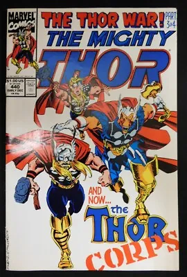 Buy Thor 440 Marvel Comic 1st App Thor Corps Defalco Ron Frenz Milgrom 1991 Vf/nm • 8.01£
