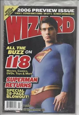 Buy WIZARD #172 Magazine, NM, Superman, Stephen King, Sin City Avengers Sealed 2006 • 14.22£