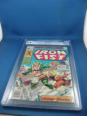 Buy Iron Fist 14 Cgc 9.4 First Sabretooth 1977 Marvel • 909.20£