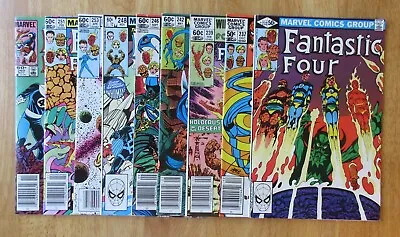 Buy Lot Of 9 FANTASTIC FOUR: ≈ #232-260 (VF/NM) *7 Newsstands! Very Bright & Glossy* • 18.17£