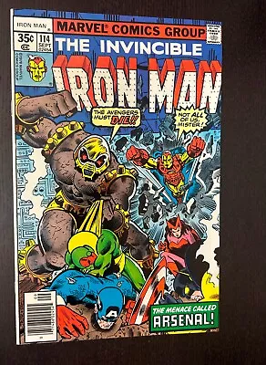 Buy IRON MAN #114 (Marvel Comics 1978) -- Bronze Age Superheroes -- NM- • 22.37£