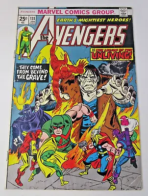 Buy Avengers #131 1975 [VG/FN] 1st Legion Of The Unliving 3rd Wonderman Marvel Key • 9.48£