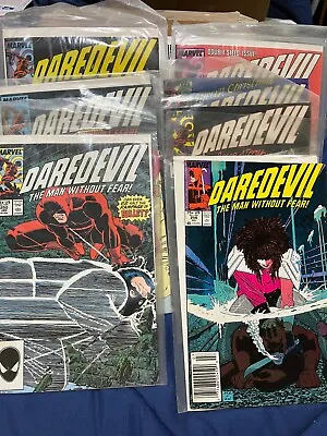 Buy 7 Daredevil Marvel Comics 1986 #247, 248, 250, 252, 253, 255 & 256 FREE SHIPPING • 23.59£