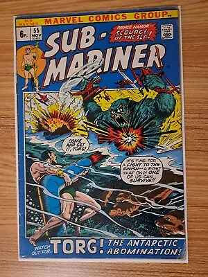 Buy Marvel Comics Bronze Age Namor The Sub Mariner Key Issue 55 VG/FN • 6.99£