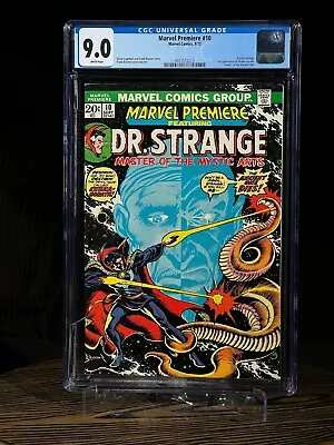 Buy MARVEL PREMIERE #10 CGC 9.0 Sept 1973 DR. STRANGE 1st Appearance Shuma-Gorath • 198.59£