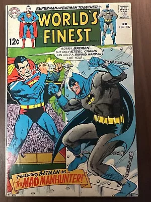 Buy World's Finest #182 VG+ Curt Swan & Neal Adams Cover (DC 1969) • 11.87£