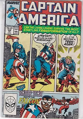 Buy Marvel Comics Captain America Vol. 1 #355 July 1989 Fast P&p Same Day Dispatch • 8.99£