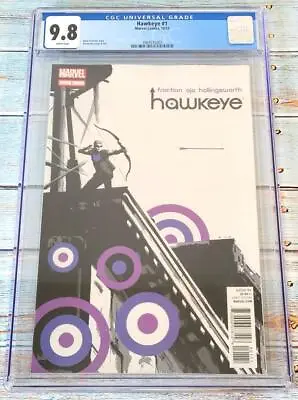 Buy HAWKEYE 1 CGC 9.8 Fraction Aja 2012 FIRST LUCKY THE PIZZA DOG Kate Bishop MCU • 125.66£