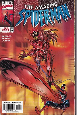 Buy AMAZING SPIDER-MAN Vol. 1 No. 431 February 1998 MARVEL Comics - Carnage • 96.05£