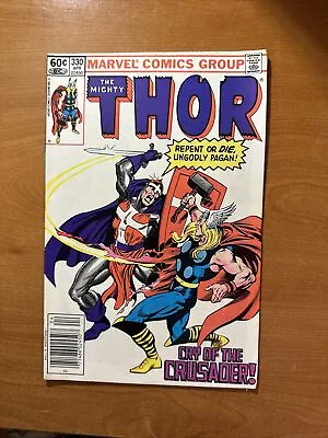 Buy The Mighty Thor #330 1st Appearance Of Crusader | Marvel 1983 • 4.74£