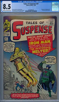 Buy Tales Of Suspense #47 Cgc 8.5  1st Melter Last Gold Iron Man Suittough Hi Grade • 783.07£