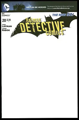 Buy Batman Detective Comics #20 DC We Can Be Heroes Sketch Blank Cover Variant - NM • 7.89£