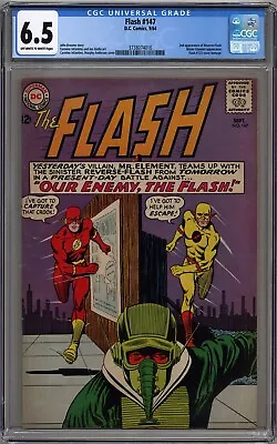 Buy Flash #147 Cgc 6.5 Off-white To White Pages Dc Comics 1964 • 189.75£