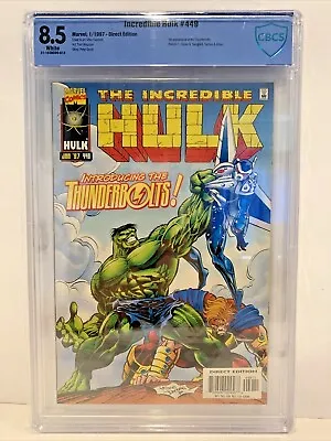 Buy Incredible Hulk #449 CBCS 8.5 1st Appearance Thunderbolts Rare Marvel • 395.30£