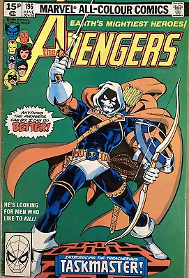 Buy The Avengers #196 June 1980 1st Full Appearance Of Taskmaster MAJOR KEY 🔥🔑🔥 • 59.99£
