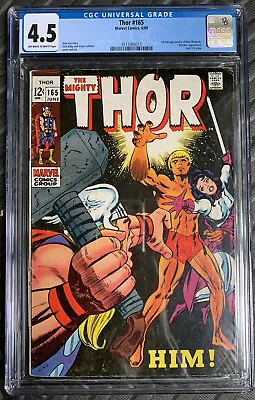 Buy Thor #165 1st Appearance Of Him (Warlock) CGC 4.5 4113985013 • 400£