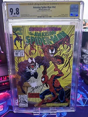 Buy Amazing Spider-Man #362 CGC 9.8 Signed By Mark Bagley • 350£