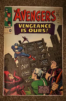 Buy Avengers Issue 20 VG+ Grade 1965 Stan Lee Jack Kirby HUGE AVENGERS RUN • 20.27£