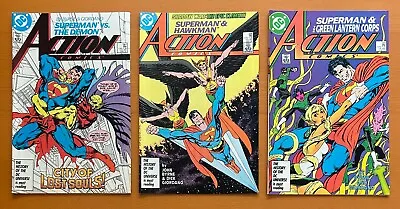 Buy Action Comics #587, 588 & 589 Copper Age Comics (DC 1987) 3 X VF+ Comics • 18.71£