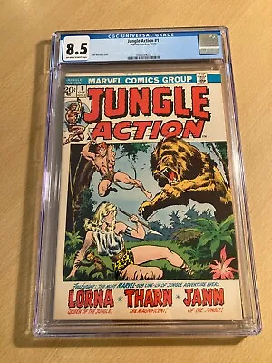 Buy Jungle Action 1 (1972) - Marvel Comics Bronze Age Key - 8.5 VFN+ • 79£
