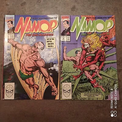 Buy Namor The Sub-Mariner #1, And #2 Marvel Comics 1990 VF • 20£