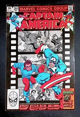 Buy Captain America #281 Bronze Age Marvel Comics VF+ • 11.99£