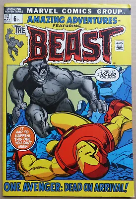 Buy Amazing Adventures #12, Great  Beast  &  Iron Man  Cover, High Grade Vf+ / Vf/nm • 40£